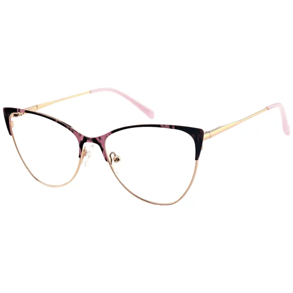 cat-eye pink reading glasses